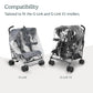 Uppababy G-Link And G-Link V2 Rain Shield Waterproof And Windproof Coverage Ventilated Design Quick Attachment Easy Access To Ch