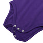 Romperinbox Unisex Solid Baby Bodysuit 0-24 Months (12-18 Months, Purple Long Sleeve)