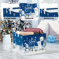 Clastyle Winter Animals Storage Basket Christmas Snowman Penguin Gift Basket Kid Polar Bear Deer Owl Seal Nursery Bin Large Clot