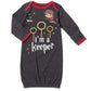 Harry Potter Hedwig Owl Newborn Baby Boys 3 Pack Sleeper Gowns Multicolor/Gray Newborn