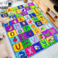 Teytoy Baby Cotton, Crawling Mat Super Soft Carpet Plush Surface Non-Slip Design,Floor Playmat For Kids Area Rugs Learning Alpha