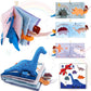 Richgv Baby Books Toys 0-6-12 Months, Baby Boy Girl Gifts Toys 0-6-12 Touch and Feel 3D Books with Dino Doll, Newborn Infant Car