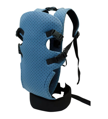 My Giraffe  Skippy  4 In 1 Baby Carrier With Extra Head Support & Waistband  3.5 Kgs To 20 Kgs  4 Carry Postions. (Blue Squa