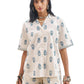 Vishudh Women Regular Fit Short Sleeve CoOrd Set Vvcs000098 Blue Xl