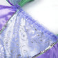 Ruuyiicoco Princess Mermaid Costume For Girls Party Dress Up With Wig Crown Jewelry (7-8 Years, Purple)