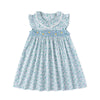 Simplee Kids Baby Blue Dress Toddler Ruffled Dress Little Girls Casual Dress Playwear Sundress For Spring Summer 6T
