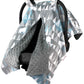 Baby Car Seat Canopy Cover - White Bear And Trees
