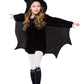 Yolsun Girls' Vampire Bat Costume, Halloween Animal Cute Dress Up (8-10Y(Suggested Height:54'-59' ), Black-1)