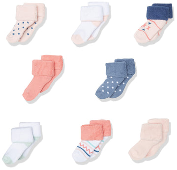 Luvable Friends Baby Boys Newborn And Terry Socks, Girl Aztec, 6-12 Months Us