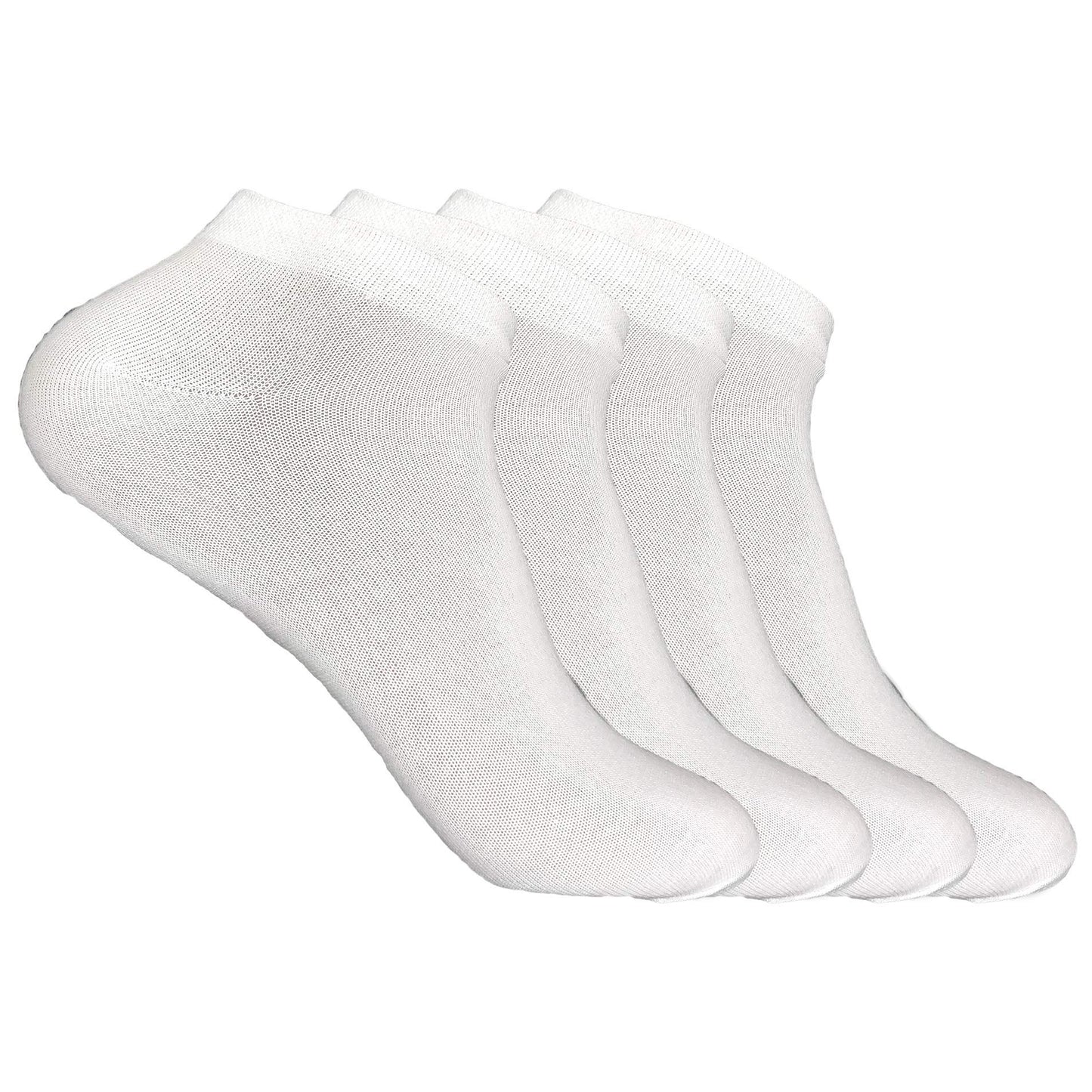 Kaneekshi MenS Solid Cotton Ankle Socks (Pack Of 4 Pairs)