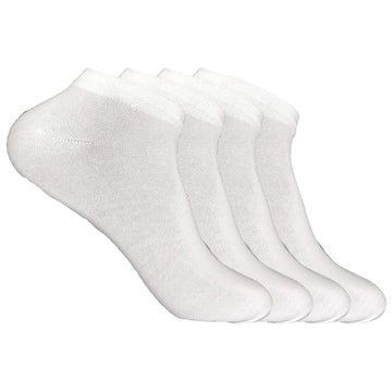 Kaneekshi MenS Solid Cotton Ankle Socks (Pack Of 4 Pairs)