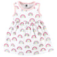 Hudson Baby Baby Girls Hudson Infant And Toddler Girl Cotton Cardigan Set, Modern Rainbow Casual Dress, Modern Rainbow, 1-2T Us