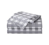 Eddie Bauer Home Sheets Cotton Percale Bedding Set, Crisp  Cool, Stylish Home Decor, Twin, Lakehouse Plaid Greywhite