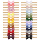Doboi 30Pcs Baby Girls Headbands Hair Bows Nylon Grosgrain Ribbon Hairbands Solid Color Handmade Hair Accessories For Newborn In