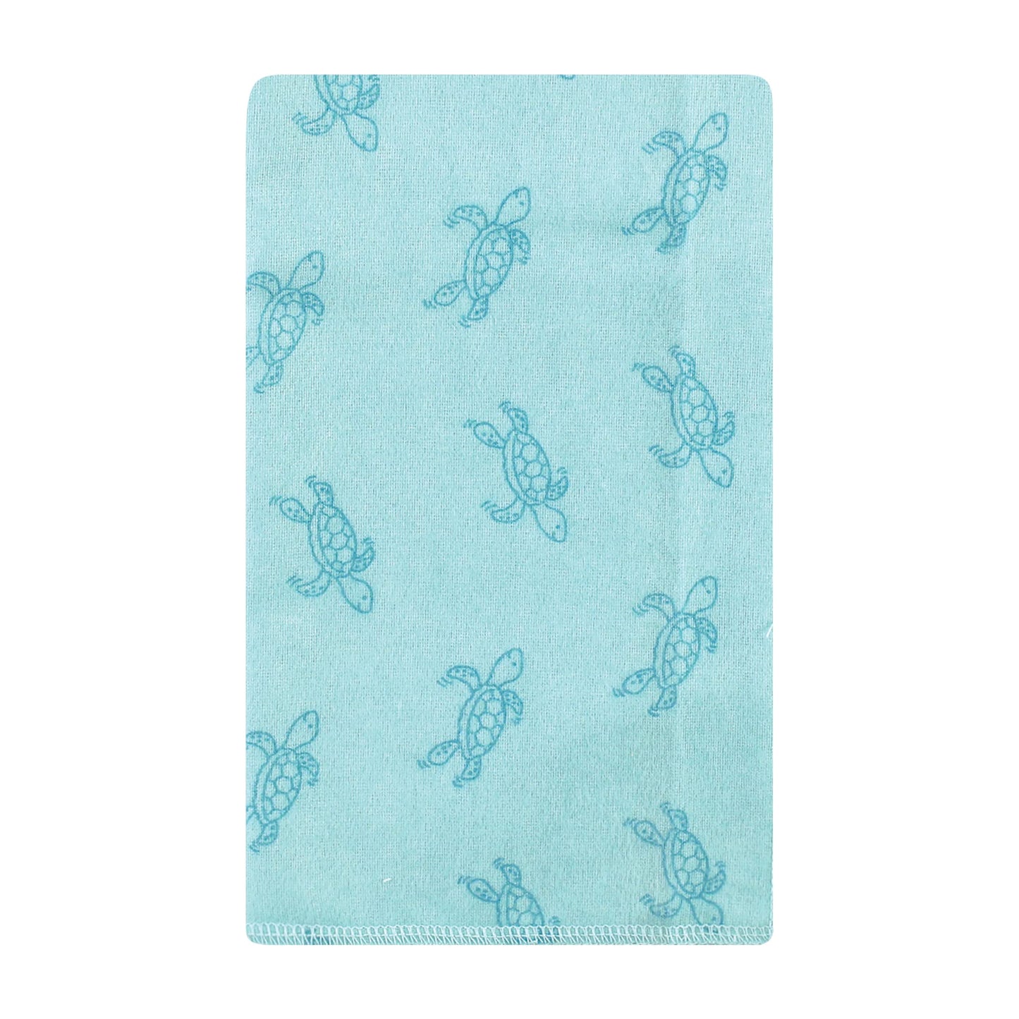 Hudson Baby Unisex Baby Cotton Flannel Burp Cloths, Sea Characters, One Size