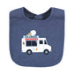 Hudson Baby Unisex Baby Cotton Bibs, Ice Cream Truck, One Size