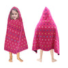 Original Kids Hooded Bath Towel Wrap - 100% Cotton Jacquard Reversible Large Hooded Kids Towel - Toddler Shower Pool Beach Towel