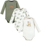 Hudson Baby Baby Girls Cotton Long-Sleeve Bodysuits And Toddler T Shirt Set, Forest Deer 3-Pack, 6-9 Months Us