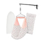 Beetot Baby Set | Pure Cotton Cloth, Removal Pad, Mosquito Net, Spring, Triangle And Window Hanger | Fs- (Peach, Emily Design)