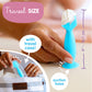 Bumco Mini Baby Diaper Cream Spatula With Case - Bpa-Free Silicone Diaper Spatula With Suction Cup, Wipe-Clean Baby Bum Brush, M
