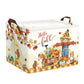 HUUMONSS Happy Thanksgiving Baby Storage Basket Pumpkin Maple Leaf Collapsible Clothes Kids Laundry Hamper Large Boys Girls Gift
