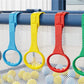 5Pcs Walk Assistant Plastic Baby Crib Pull Rings For Baby Baby Pull Up Rings Cot Hanging Rings For Infant Baby Toddler Practice