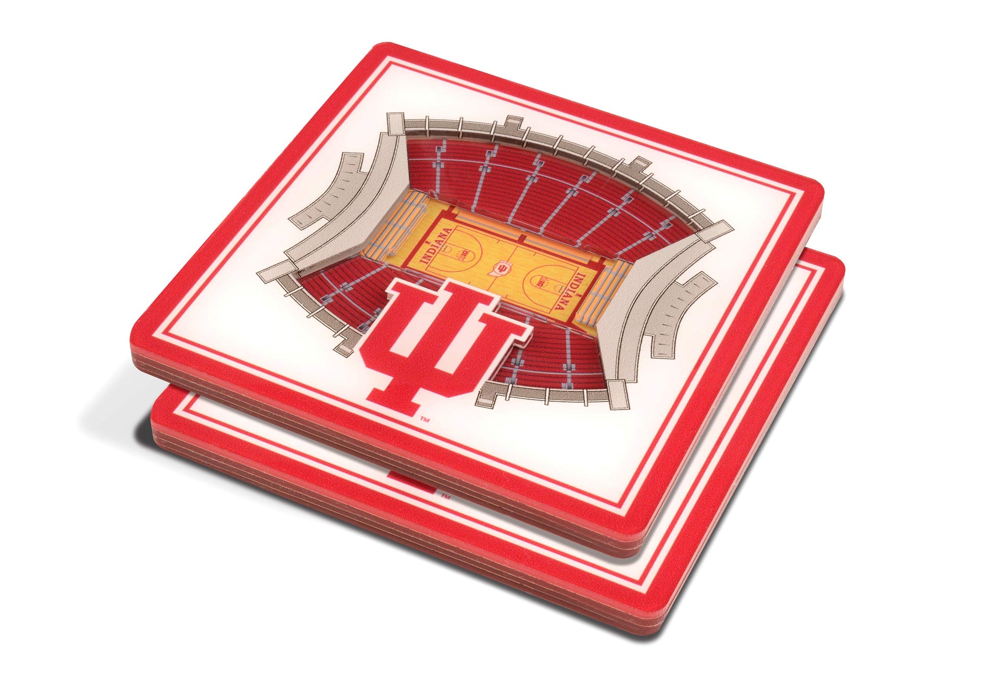 Youthefan Ncaa Indiana Hoosiers 3D Stadiumview Coasters - Assembly Hall