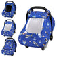 Pea Pod Car Seat Cover Baby, Infant Car Seat Canopy Covers for Newborn with 2 Layers Windows of Breathable Mesh Fabric, Lightwei