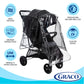 Graco Universal Baby Stroller Plastic Rain Cover & Weather Shield, Lightweight Waterproof Weathershield, Clear Vinyl Infant Car