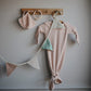 mushie Pearl Teether Bracelet | 3-Pack (Linen/Peony/Pale Pink)