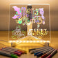 Desidiya Diy 3D Acrylic Writing Board With Pen & Light Table Lamp | Led Writing Table Lamp For Kids Corded Electric Home & Offic