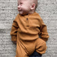 Eghunooy Baby Boy Girl Solid Color One Piece Romper Jumpsuit Outfits Clothes (0-3 Months) Yellow