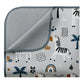 Blissful Diary Baby Splat Mat For Under High Chair, 51 X 51 Inch Splash Mat, Waterproof And Washable Spill Mat, Anti-Slip Floor