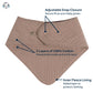Gerber Baby Unisex Muslin Bandana Bibs 10-Pack, Solid Nature, One Size