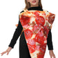 Aobute Halloween Kids Pizza Costume Girls Deluxe Unisex Child Slice Of Pizza Food Outfit Suit 8-10 Years