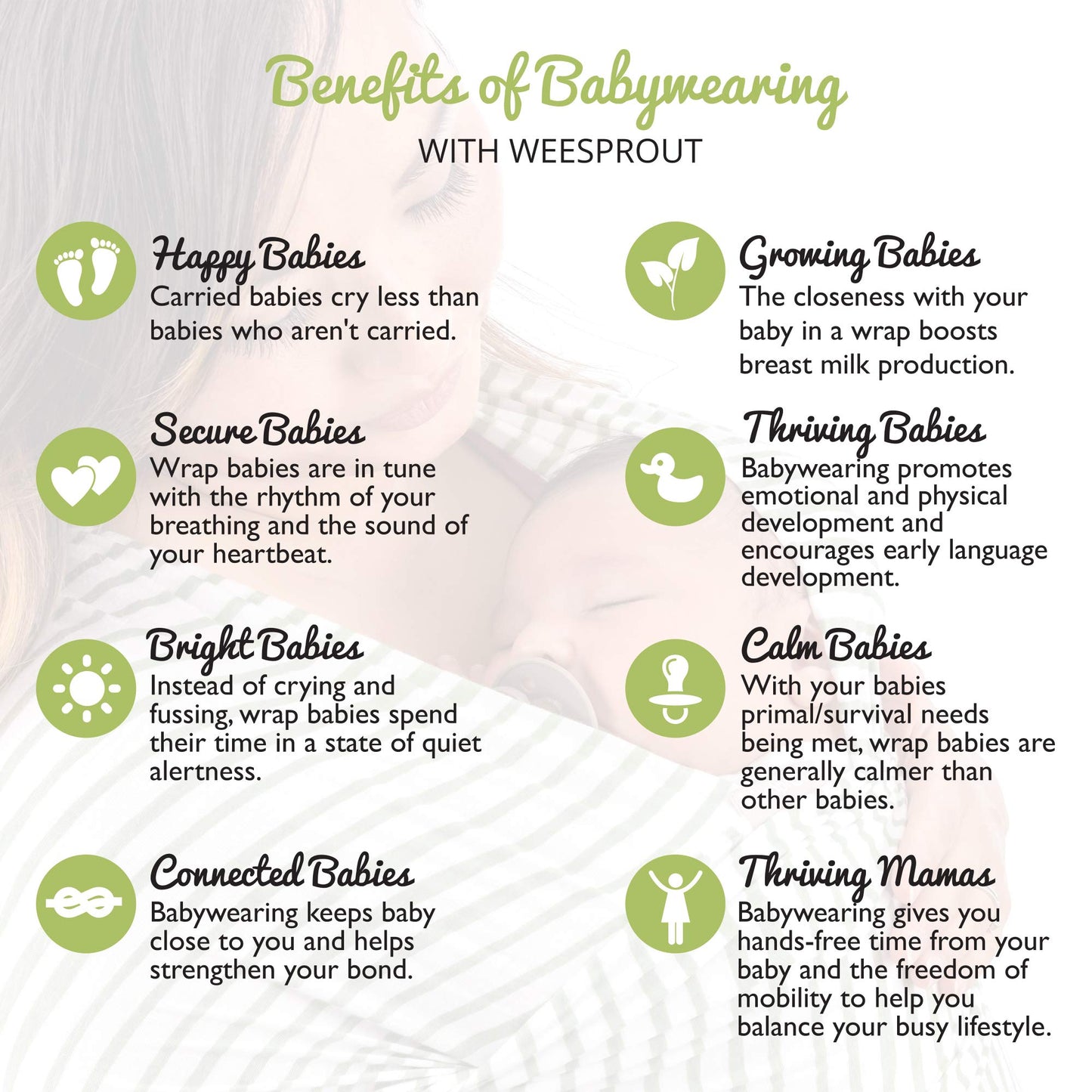 WeeSprout Baby Wraps Carrier - Perfect Baby Carrier Wrap Sling for Newborn and Infant, Enhances Baby Bonding, Soft and Breathabl