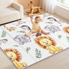 Noonkty 71x59 Foldable Baby Play Mat for Floor, Foam Playmat for Babies 0-12 Months, Kids Non Toxic Thick, Waterproof & Anti-sli