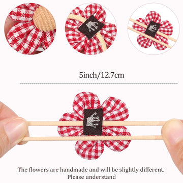 Boutique Baby Girl Hair Ties With Flowers, 20 Pcs Hair Bow Ties For Toddler Girls, Elastics Ponytail Holders Pigtails Rubber Ban