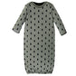 Touched by Nature Unisex Baby Organic Cotton Gowns, Happy Camper, Preemie-Newborn