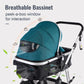 Hagaday Baby Stroller, 2-In-1 Reversible Toddler Seat With Bassinet Mode, Foldable Infant Stroller With Canopy, One Button Brake