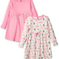 Hudson Baby Infant And Toddler Girl Cotton Dresses Forest, 12-18 Months
