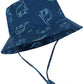 Baby Sun Hat Upf 50+ Sun Protective Toddler Bucket Hat Summer Kids Beach Hats Wide Brim Outdoor Play Hat For Boys Girls Navy Blu