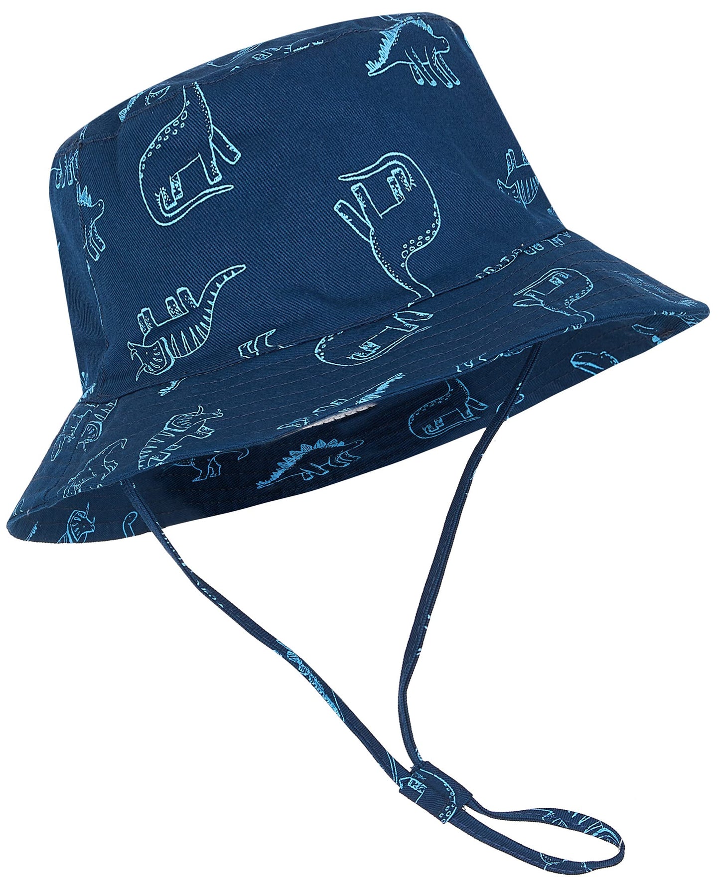 Baby Sun Hat Upf 50+ Sun Protective Toddler Bucket Hat Summer Kids Beach Hats Wide Brim Outdoor Play Hat For Boys Girls Navy Blu