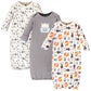 Hudson Baby Unisex Baby Cotton Gowns, Unisex Owl, Preemie/Newborn