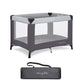 Dream On Me Nest Portable Playard in Grey with Carrybag an Shoulder Strap, Lightweight, Packable and Easy Setup Baby Playard, Br
