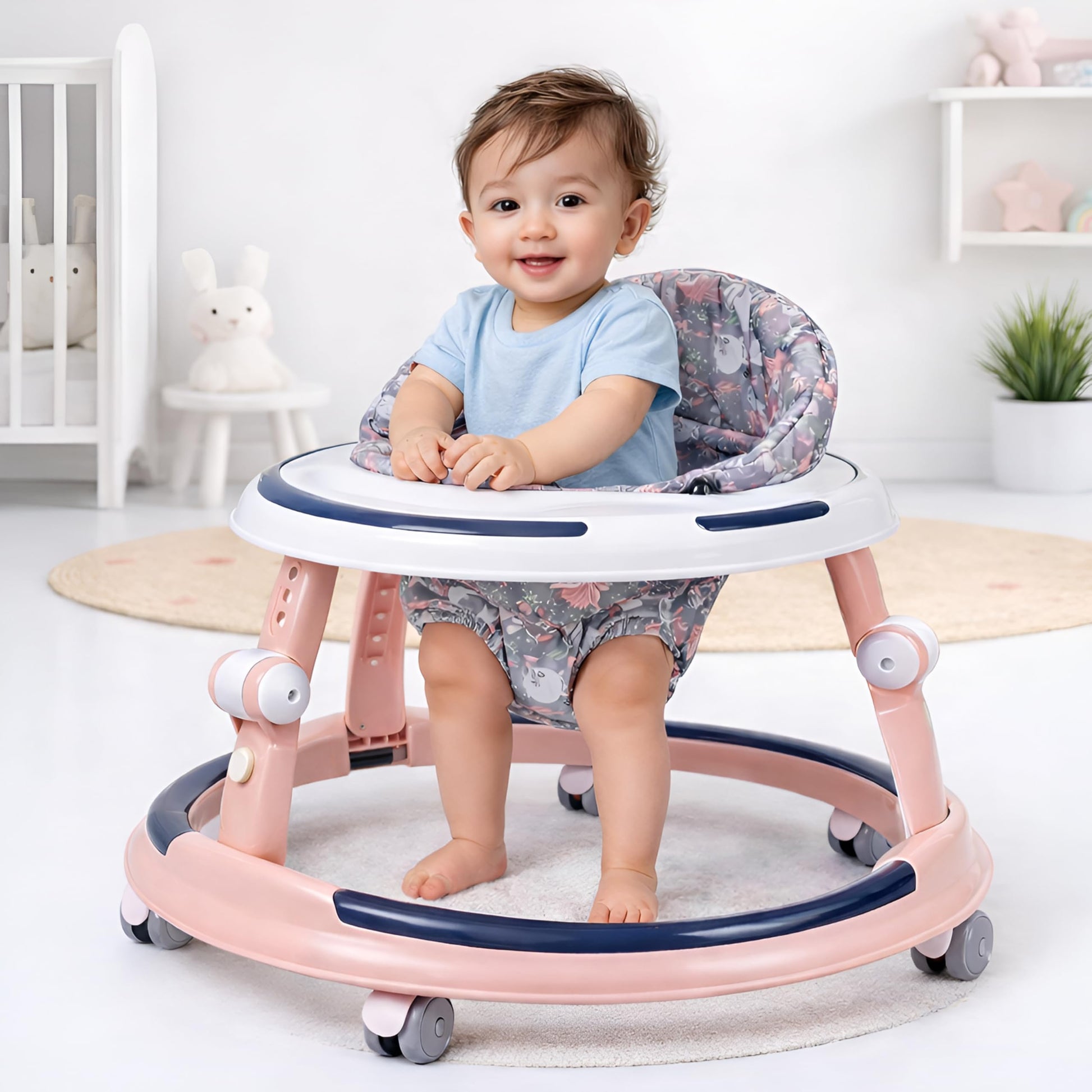 Kidsmate Kiddo Baby Walker For Babies Of Ages 624 Months | 3 Level Height Adjustable Baby Walkers, Seat Adjustment, 360 Rotatin