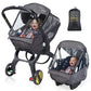 Universal Car Seat Rain Cover, Weather Shield for Infant Car Seat with Storage Bag, Side Ventilation & Handle Opening, Provides 