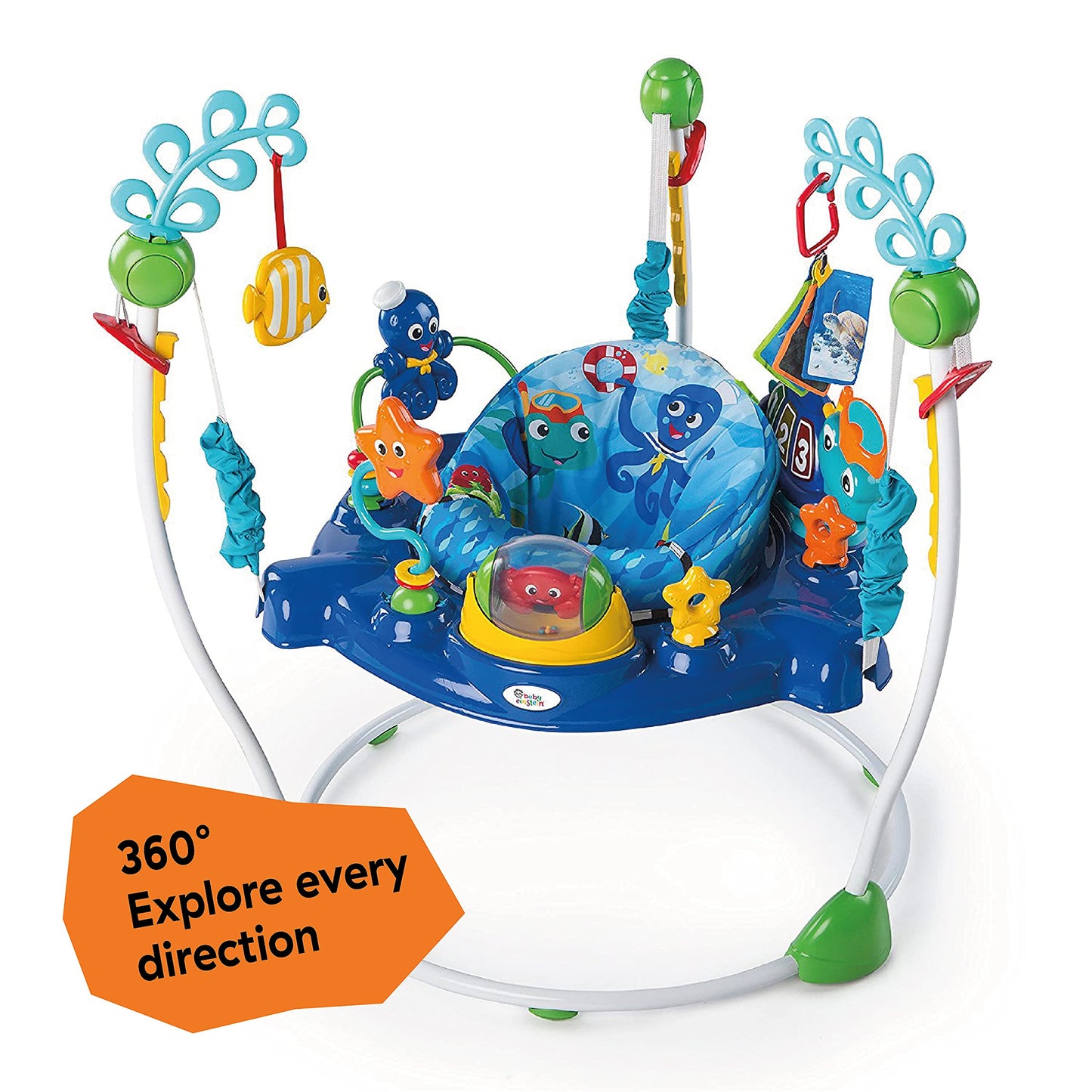 Baby Einstein Neptunes Ocean Discovery Activity Jumper, Ages 6 months +, Max weight 25 lbs., Unisex