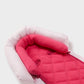 Travel Bug Baby & Toddler 2-In-1 Head Support Duo Head Support For Car Seats, Strollers & Bouncers - Pink