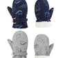 Fynnsure Toddler Mittens Lined Fleece Snow Gloves For Boys Girls Kids Winter Ski Gloves Baby Mittens Blue & Gray 2-4 Years